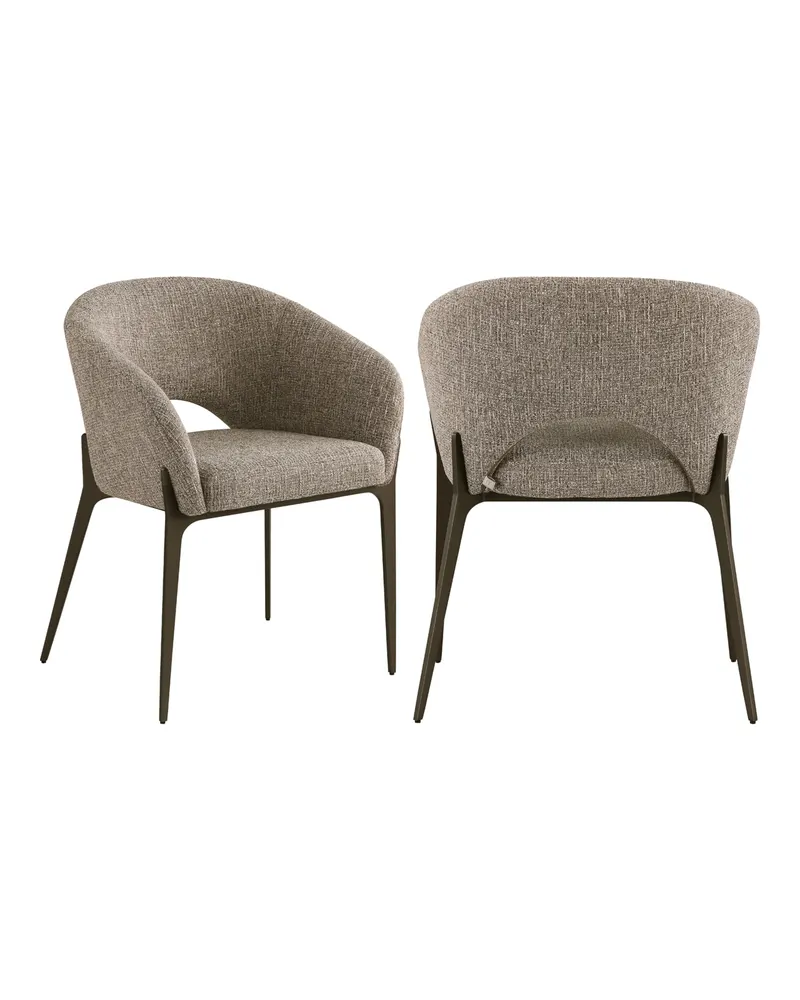 Esszimmerstuhl Kenzi, Brown tweed von Richmond Interiors, Produktansicht 2