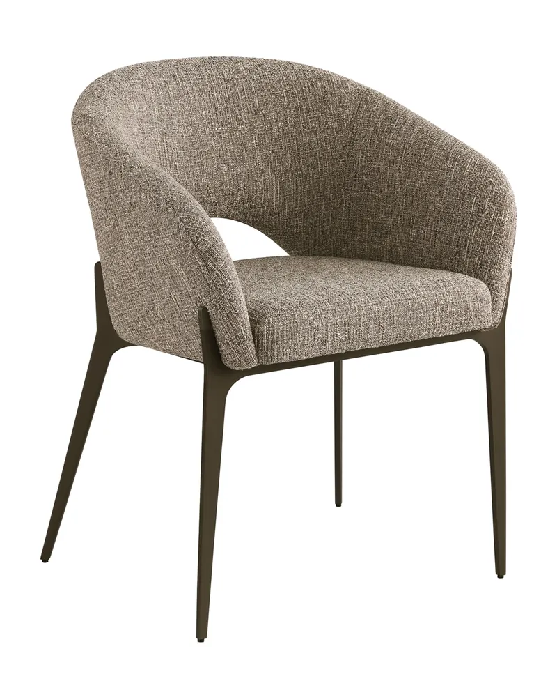 Esszimmerstuhl Kenzi, Brown tweed von Richmond Interiors, Produktansicht 3