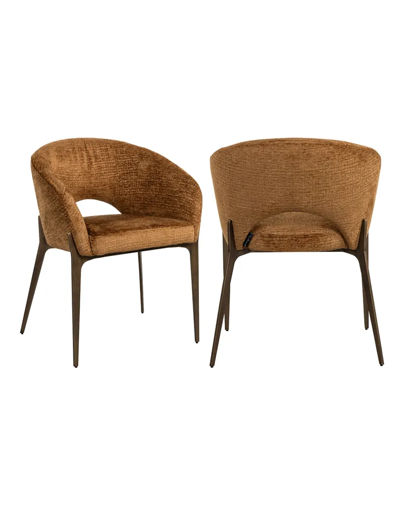 Esszimmerstuhl Kenzi, Cognac fusion von Richmond Interiors, Produktansicht 2