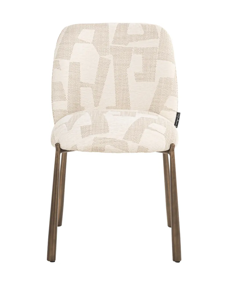 Esszimmerstuhl Lana, Beige graffic, 2er-Set von Richmond Interiors