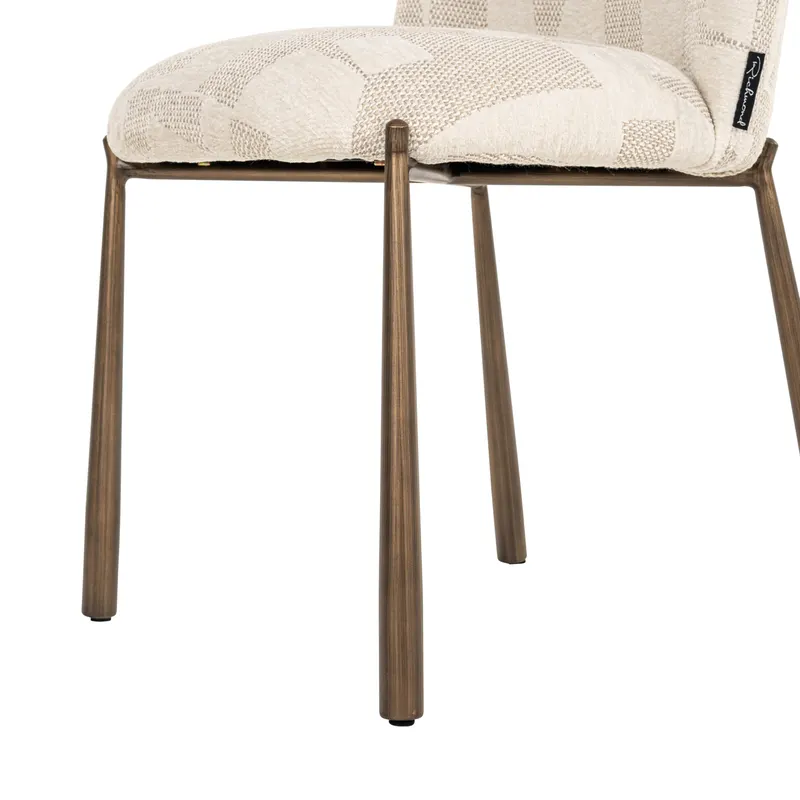 Esszimmerstuhl Lana, Beige graffic, 2er-Set von Richmond Interiors, Produktansicht 7