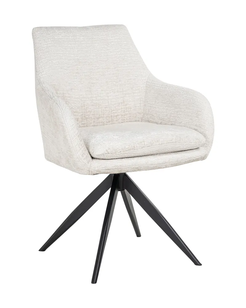 Esszimmerstuhl Lisonne, Cream fusion, drehbar von Richmond Interiors, Produktansicht 3
