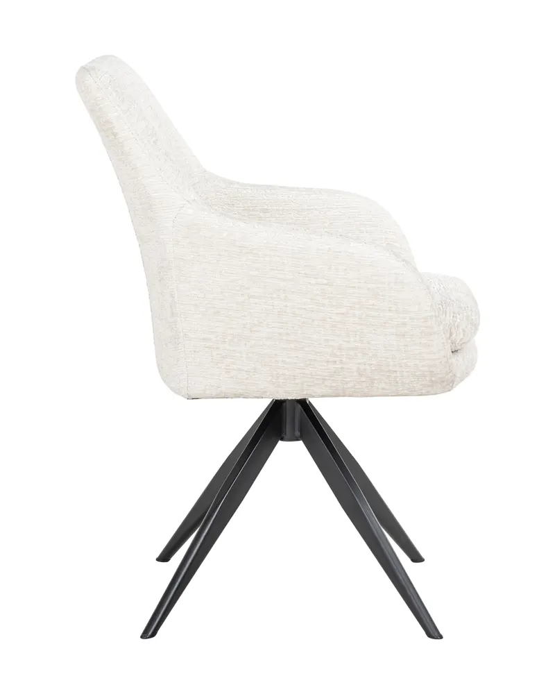Esszimmerstuhl Lisonne, Cream fusion, drehbar von Richmond Interiors, Produktansicht 4
