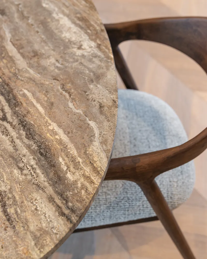 Esszimmerstuhl Mihara, Mocca fancy, feuerhemmend von Richmond Interiors, Wohnbeispiel 11, im Wohnraum