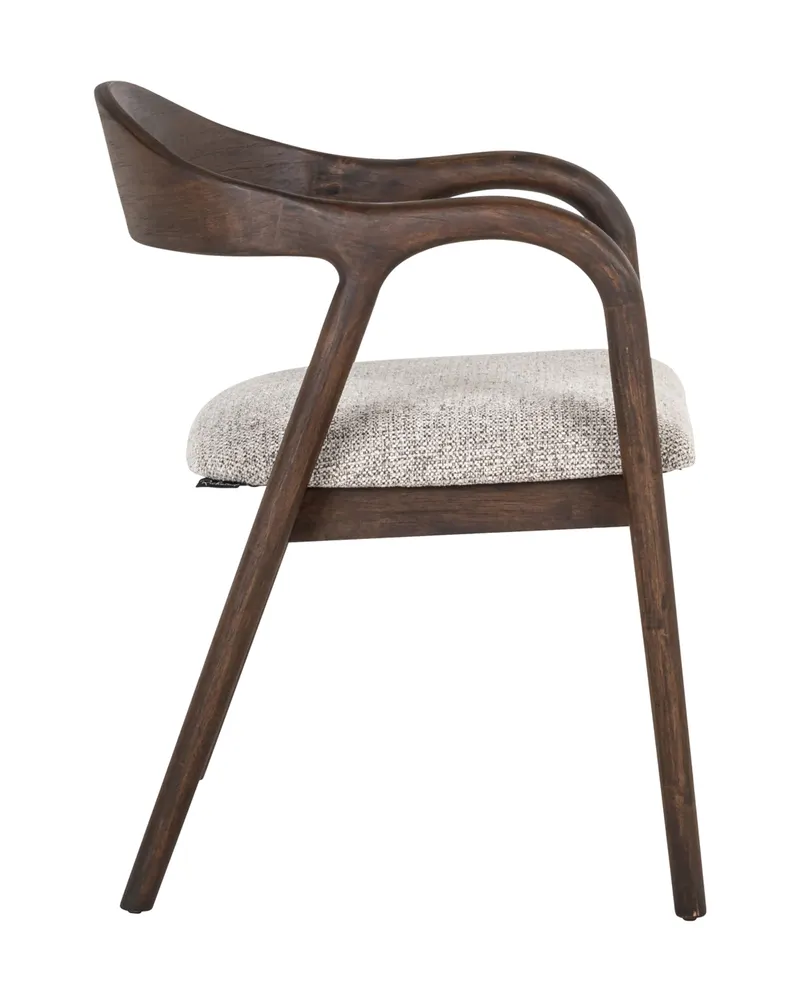 Esszimmerstuhl Mihara, Mocca fancy, feuerhemmend von Richmond Interiors, Produktansicht 3
