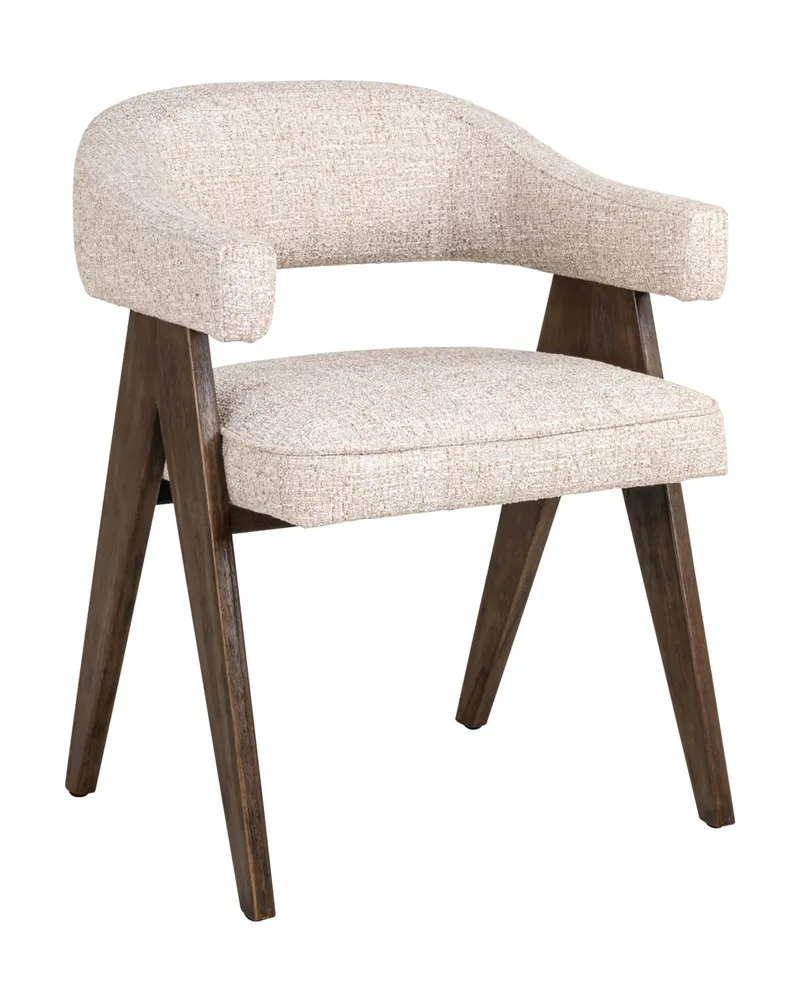 Esszimmerstuhl Mori, Cream tweed, feuerhemmend von Richmond Interiors, Produktansicht 3