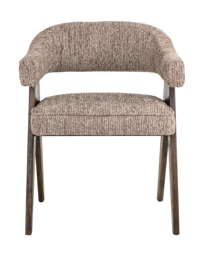 Esszimmerstuhl Mori, Mocca linear, feuerhemmend von Richmond Interiors