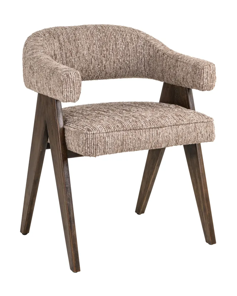 Esszimmerstuhl Mori, Mocca linear, feuerhemmend von Richmond Interiors, Produktansicht 3