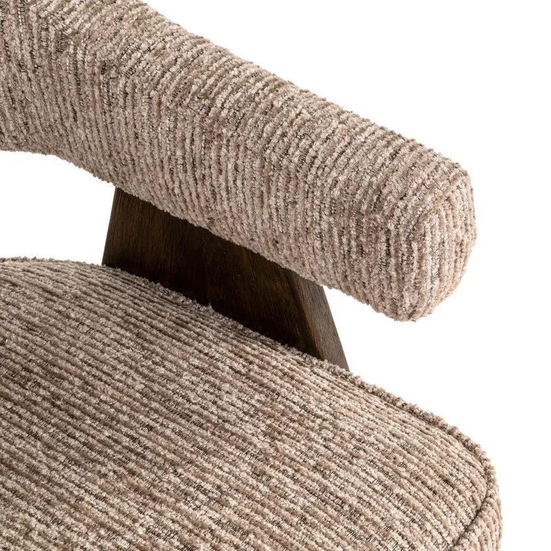 Esszimmerstuhl Mori, Mocca linear, feuerhemmend von Richmond Interiors, Produktansicht 9