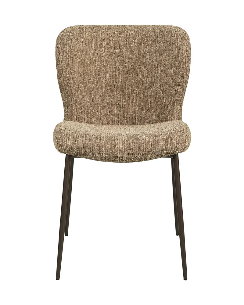 Esszimmerstuhl Odarby, Brown tweed, feuerhemmend, 2er-Set von Richmond Interiors