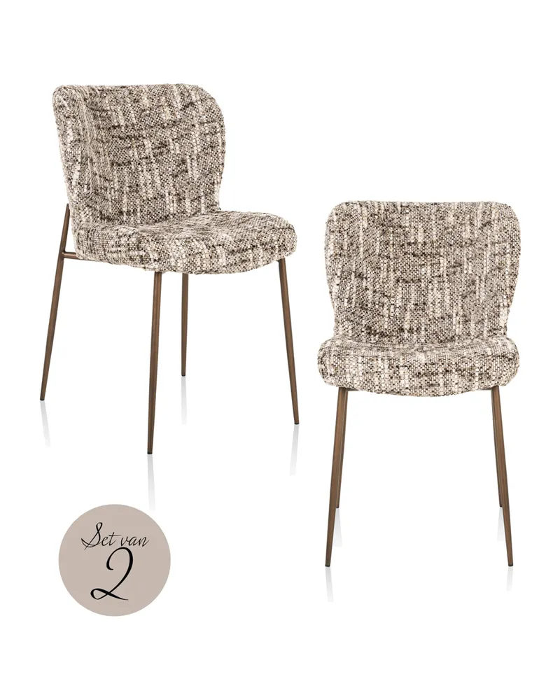 Esszimmerstuhl Odarby, Brown omara, 2er-Set von Richmond Interiors, Produktansicht 2