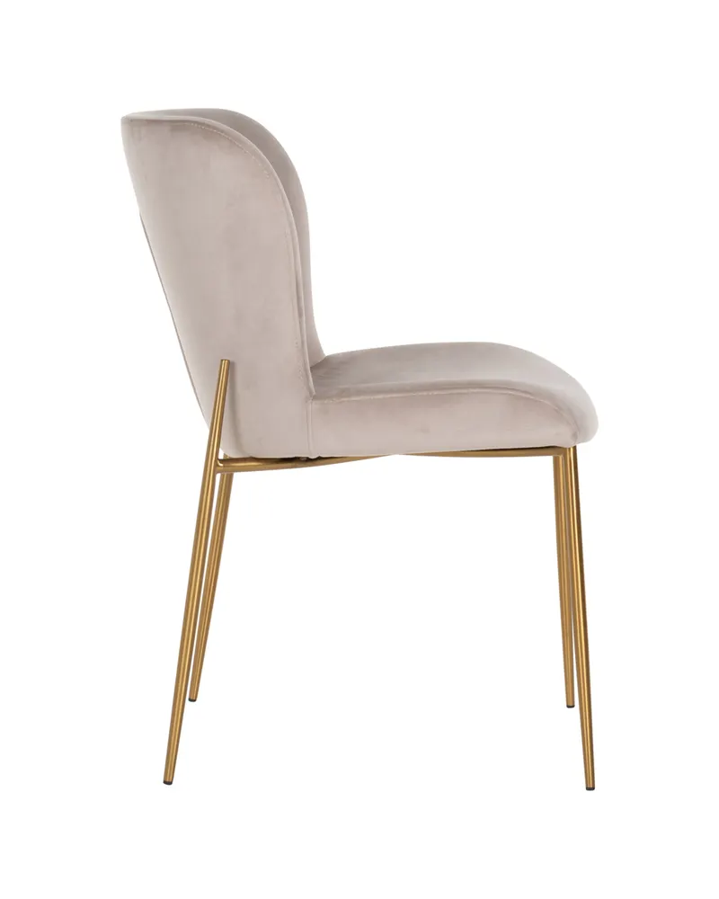 Esszimmerstuhl Odessa, Khaki velvet, feuerhemmend von Richmond Interiors, Produktansicht 4
