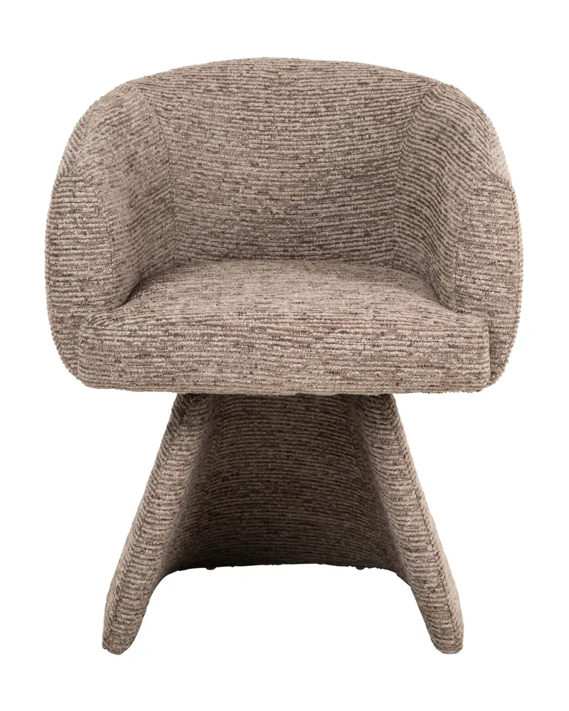 Esszimmerstuhl Quiriro, Mocca linear, drehbar von Richmond Interiors