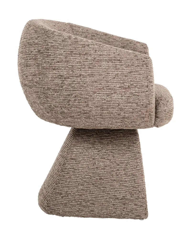 Esszimmerstuhl Quiriro, Mocca linear, drehbar von Richmond Interiors, Produktansicht 4