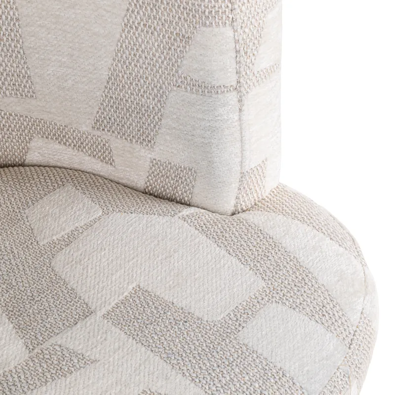 Esszimmerstuhl Rochenne, Beige graffic, drehbar von Richmond Interiors, Produktansicht 11