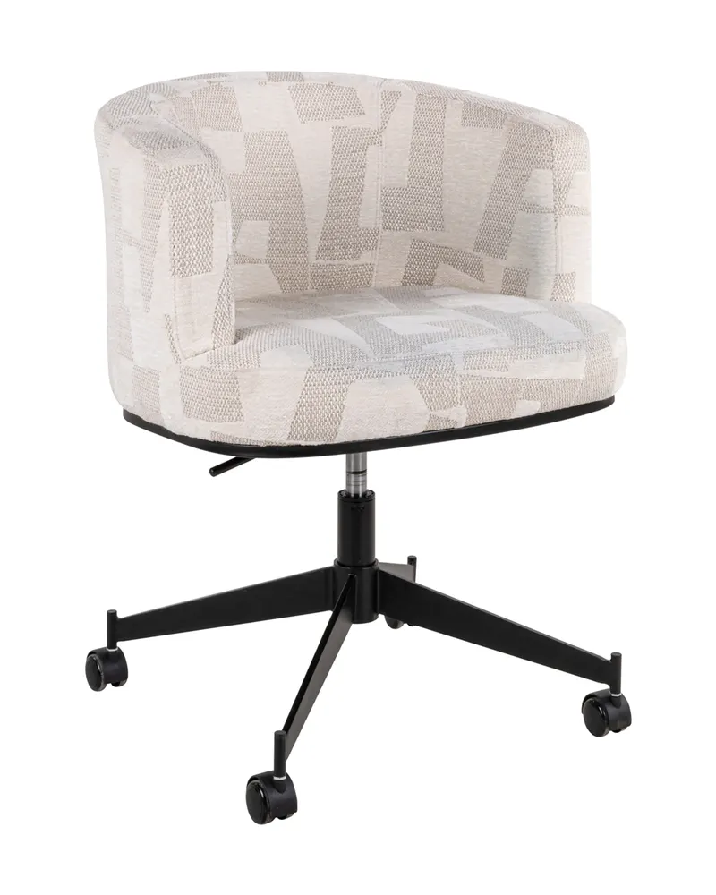 Esszimmerstuhl Rochenne, Beige graffic, drehbar von Richmond Interiors, Produktansicht 4