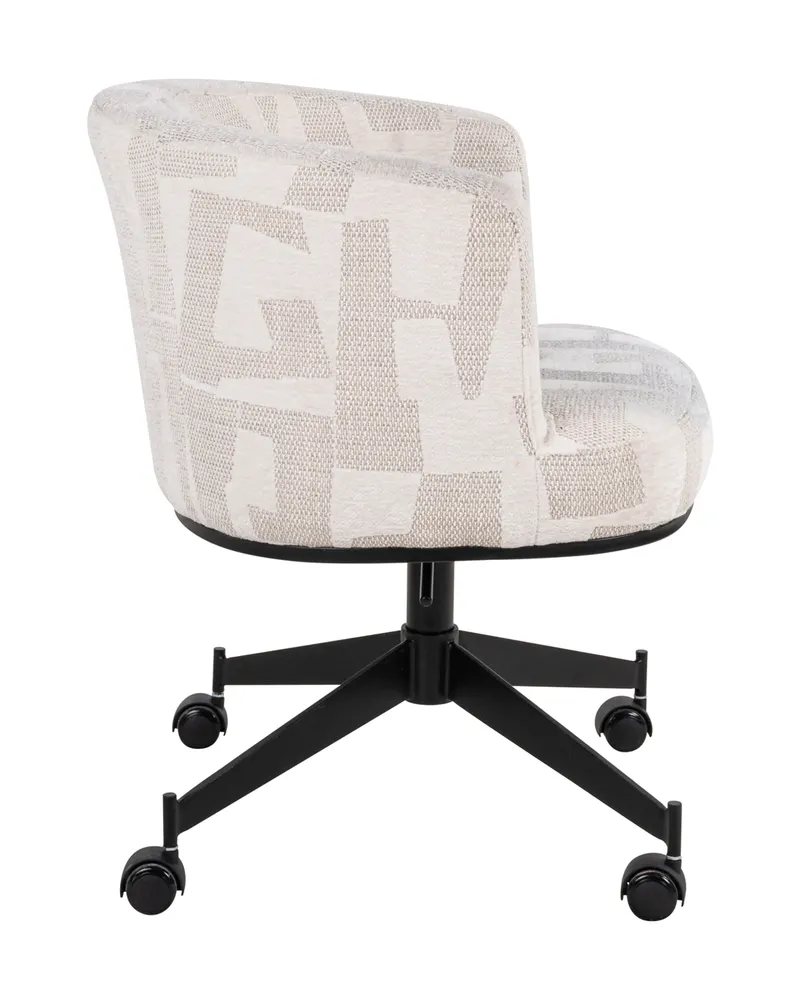 Esszimmerstuhl Rochenne, Beige graffic, drehbar von Richmond Interiors, Produktansicht 7
