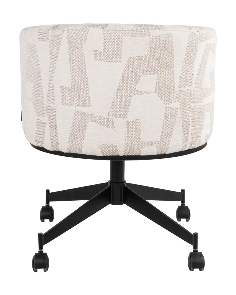Esszimmerstuhl Rochenne, Beige graffic, drehbar von Richmond Interiors, Produktansicht 9