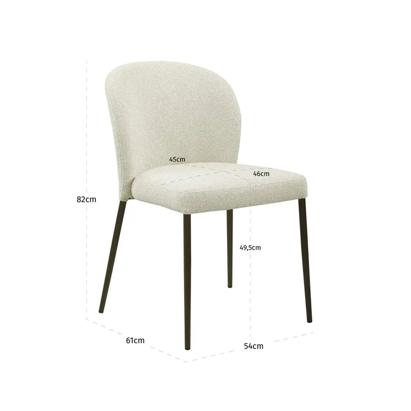 Esszimmerstuhl Stacker, Biscotti von Richmond Interiors, Maßzeichnung 12