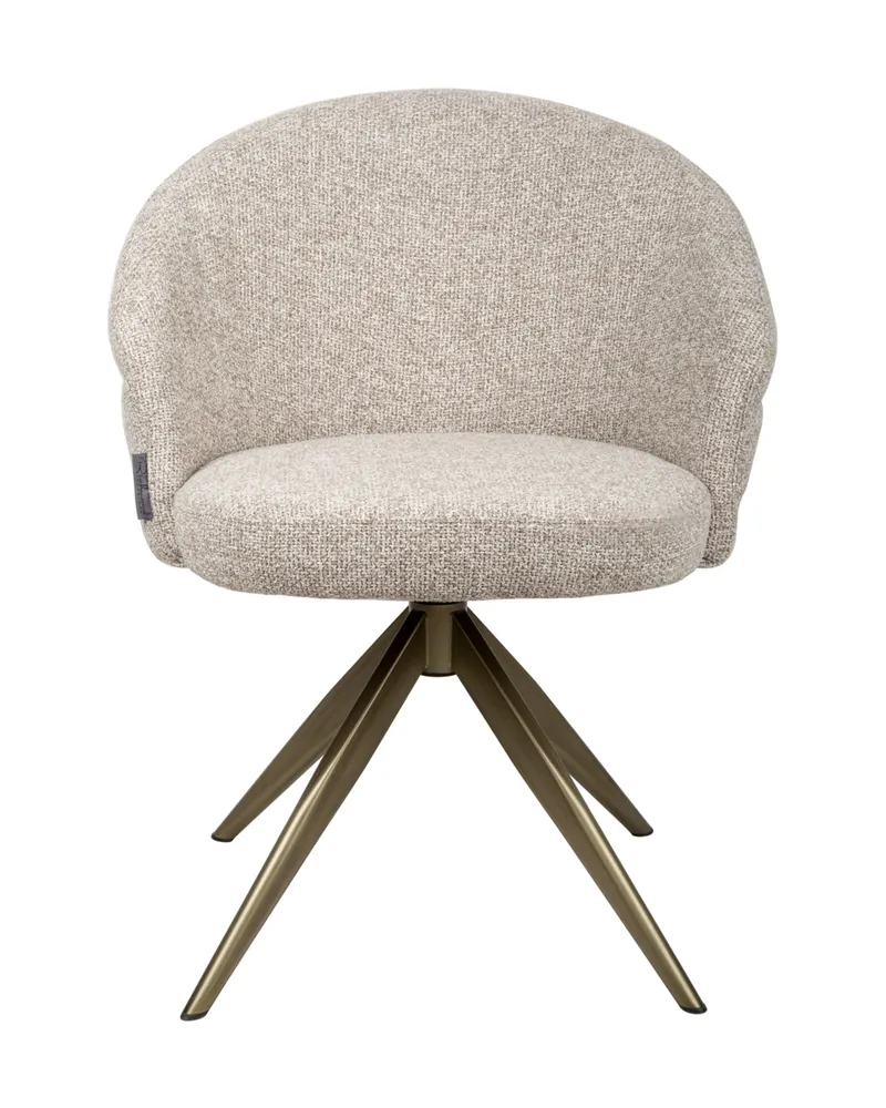 Esszimmerstuhl Zendaya, Cayenne brown, drehbar, feuerhemmend von Richmond Interiors