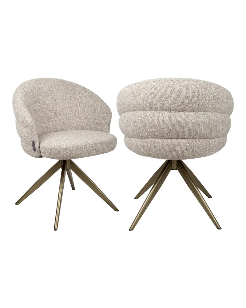 Esszimmerstuhl Zendaya, Cayenne brown, drehbar, feuerhemmend von Richmond Interiors, Produktansicht 2