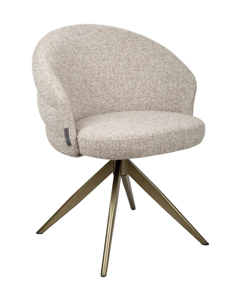 Esszimmerstuhl Zendaya, Cayenne brown, drehbar, feuerhemmend von Richmond Interiors, Produktansicht 3