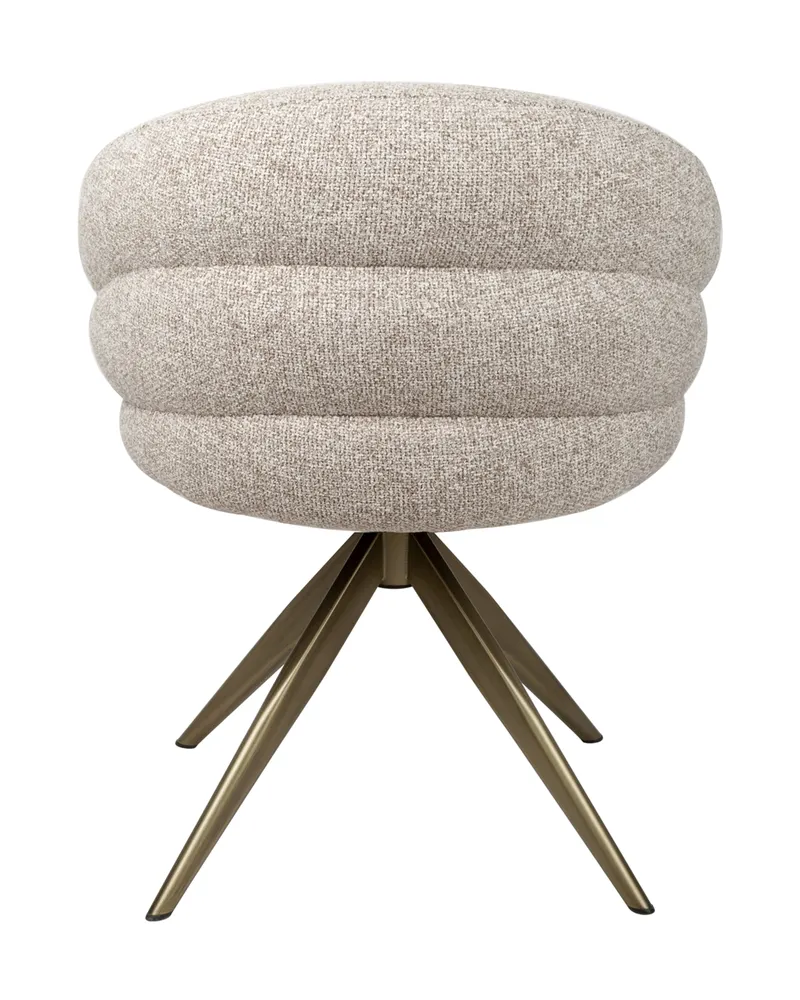 Esszimmerstuhl Zendaya, Cayenne brown, drehbar, feuerhemmend von Richmond Interiors, Produktansicht 5
