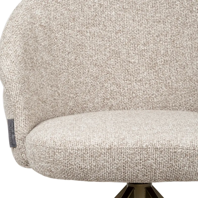 Esszimmerstuhl Zendaya, Cayenne brown, drehbar, feuerhemmend von Richmond Interiors, Produktansicht 6