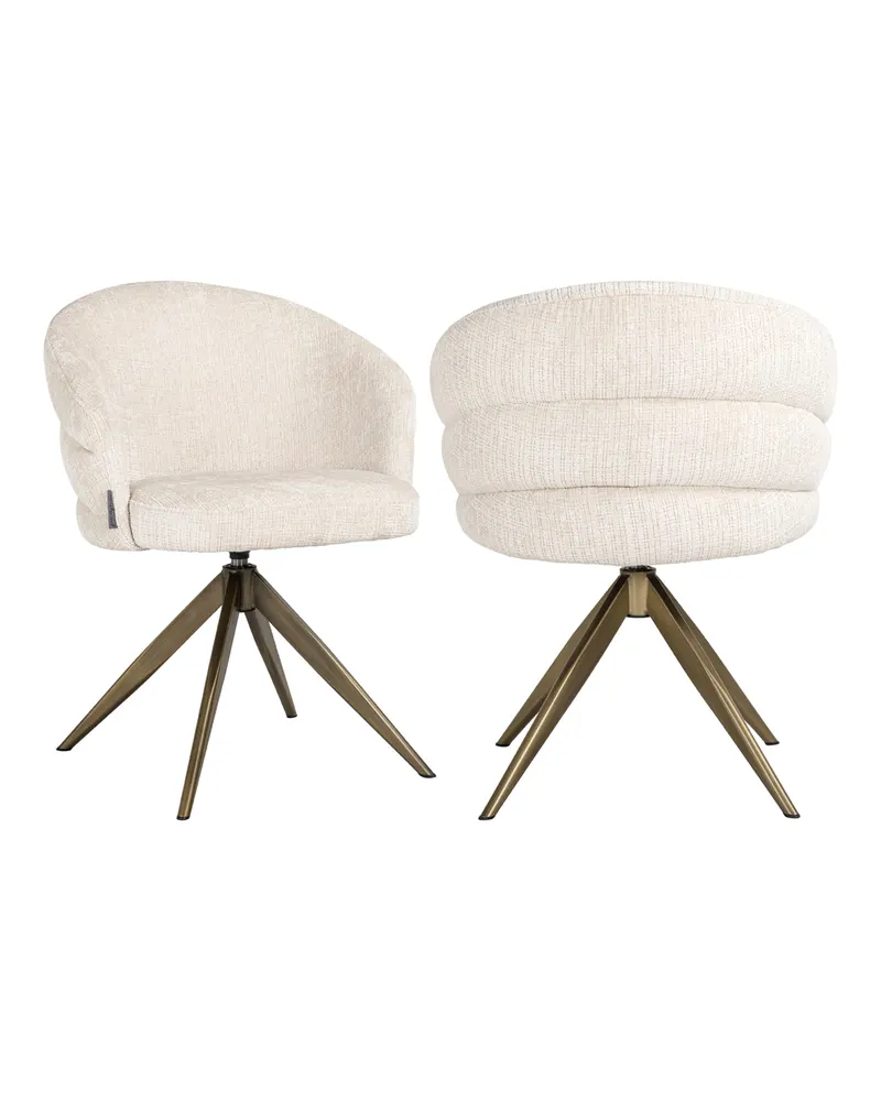 Esszimmerstuhl Zendaya, Niagara beige, drehbar von Richmond Interiors, Produktansicht 2