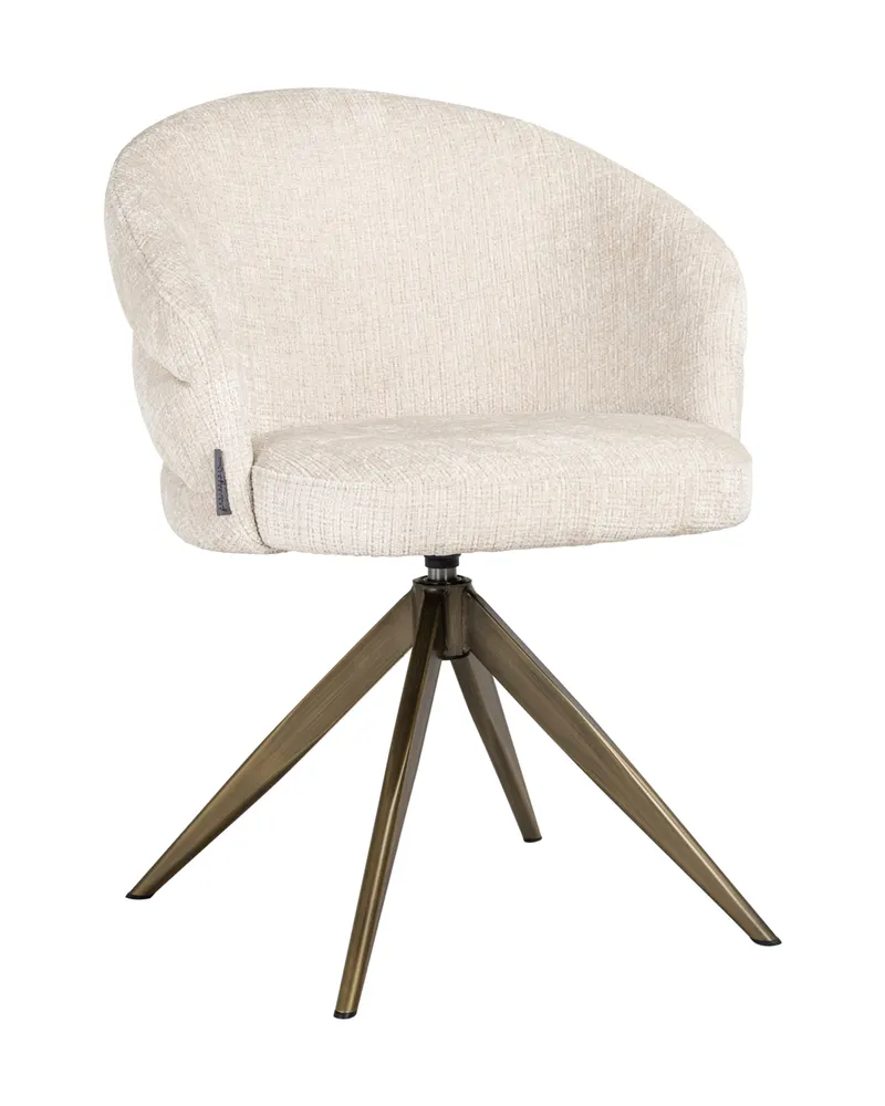 Esszimmerstuhl Zendaya, Niagara beige, drehbar von Richmond Interiors, Produktansicht 3