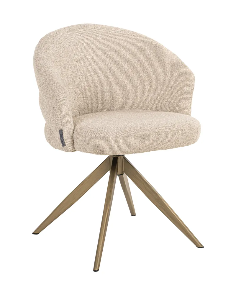 Esszimmerstuhl Zendaya, Biscotti, drehbar, feuerhemmend von Richmond Interiors, Produktansicht 3