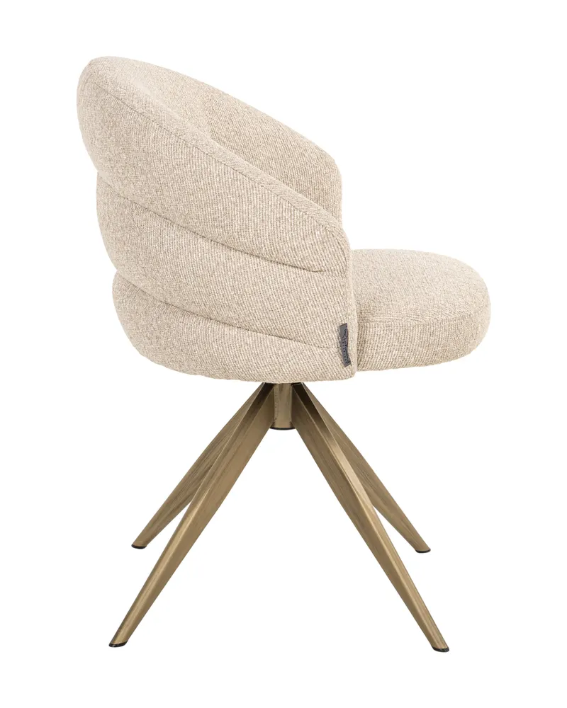 Esszimmerstuhl Zendaya, Biscotti, drehbar, feuerhemmend von Richmond Interiors, Produktansicht 4
