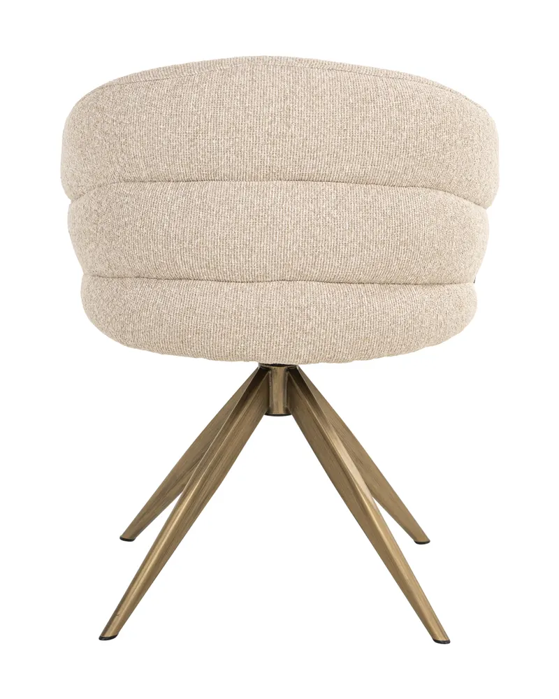 Esszimmerstuhl Zendaya, Biscotti, drehbar, feuerhemmend von Richmond Interiors, Produktansicht 5