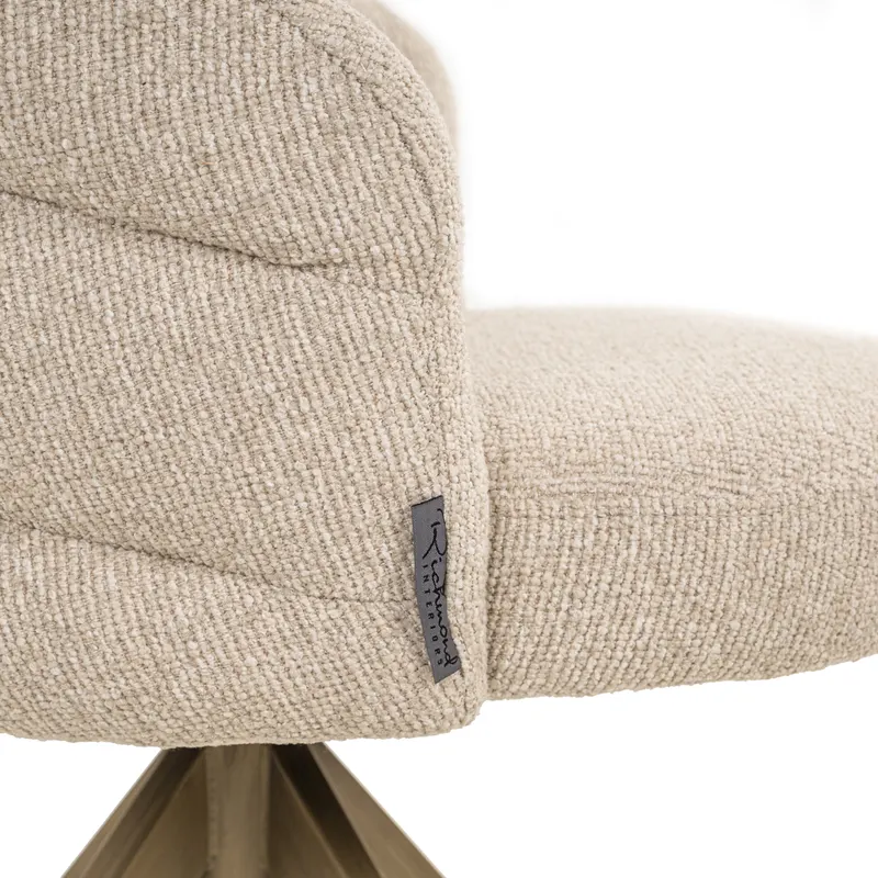 Esszimmerstuhl Zendaya, Biscotti, drehbar, feuerhemmend von Richmond Interiors, Produktansicht 7