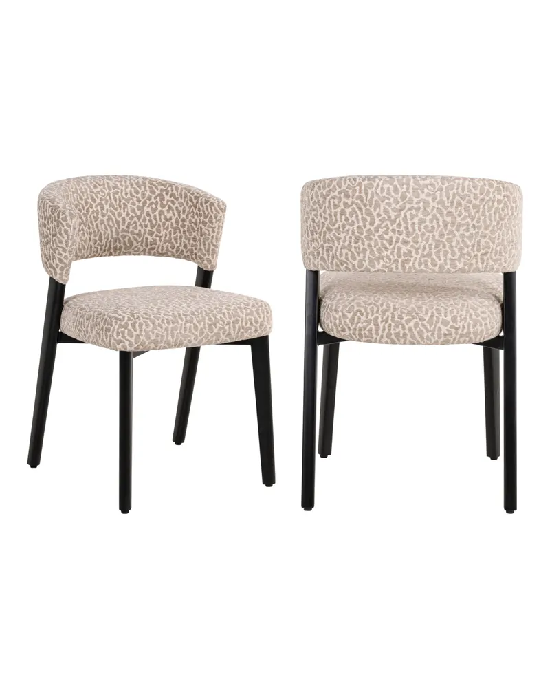 Esszimmerstuhl Zeno, Beige leopard von Richmond Interiors, Produktansicht 2
