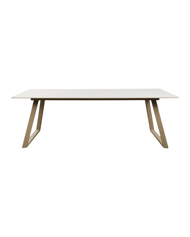Estelle rechteckiger Esstisch in 200 × 90 cm, Beige, Ansicht 1