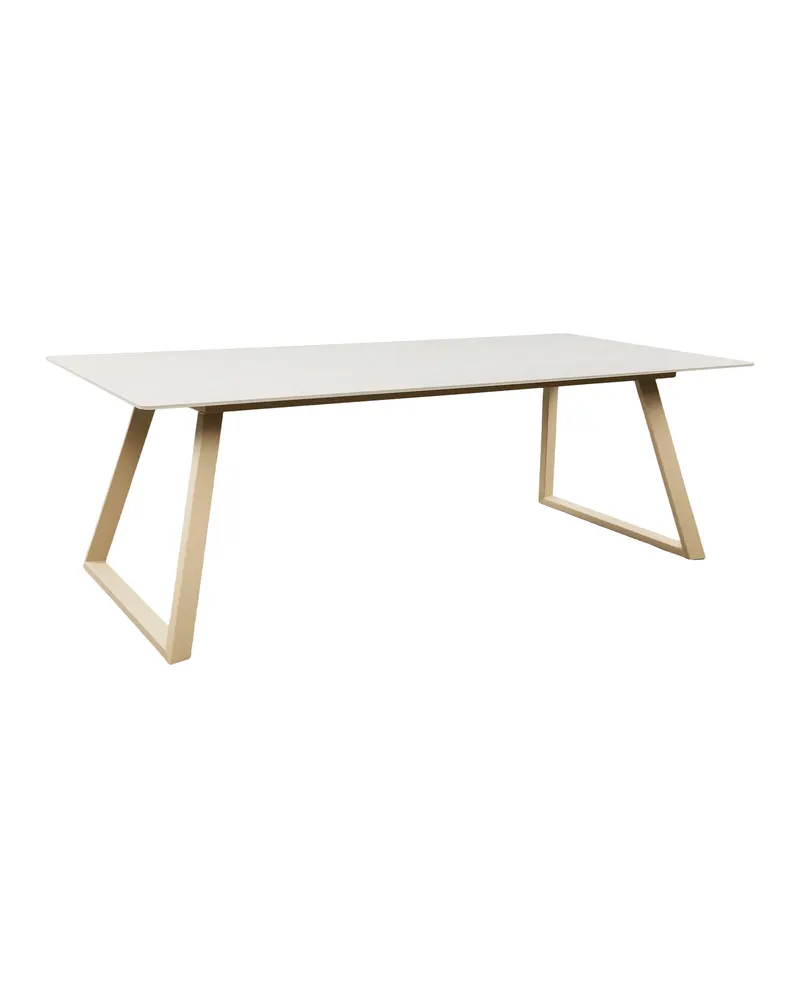 Estelle rechteckiger Esstisch in 200 × 90 cm, Beige, Ansicht 3