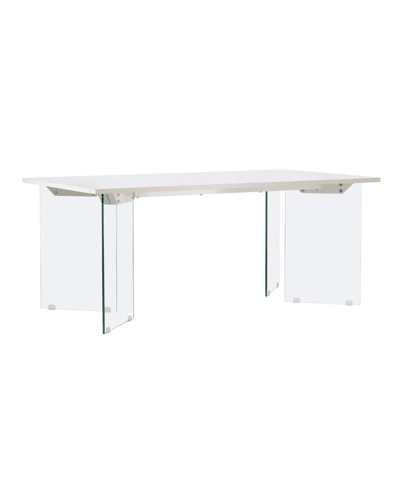Ester rechteckiger Esstisch 180 × 90 cm mit Glasbeinen, Ansicht 8