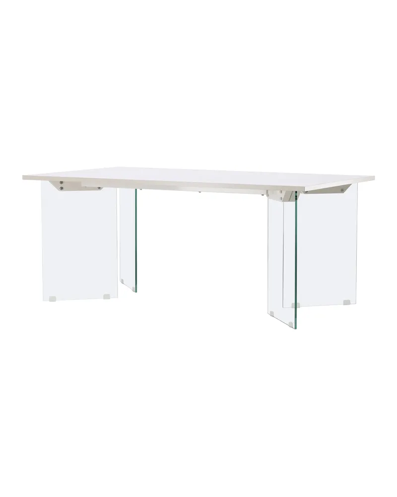 Ester rechteckiger Esstisch 180 × 90 cm mit Glasbeinen, Ansicht 10