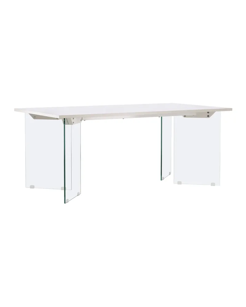 Ester rechteckiger Esstisch 180 × 90 cm mit Glasbeinen, Ansicht 12