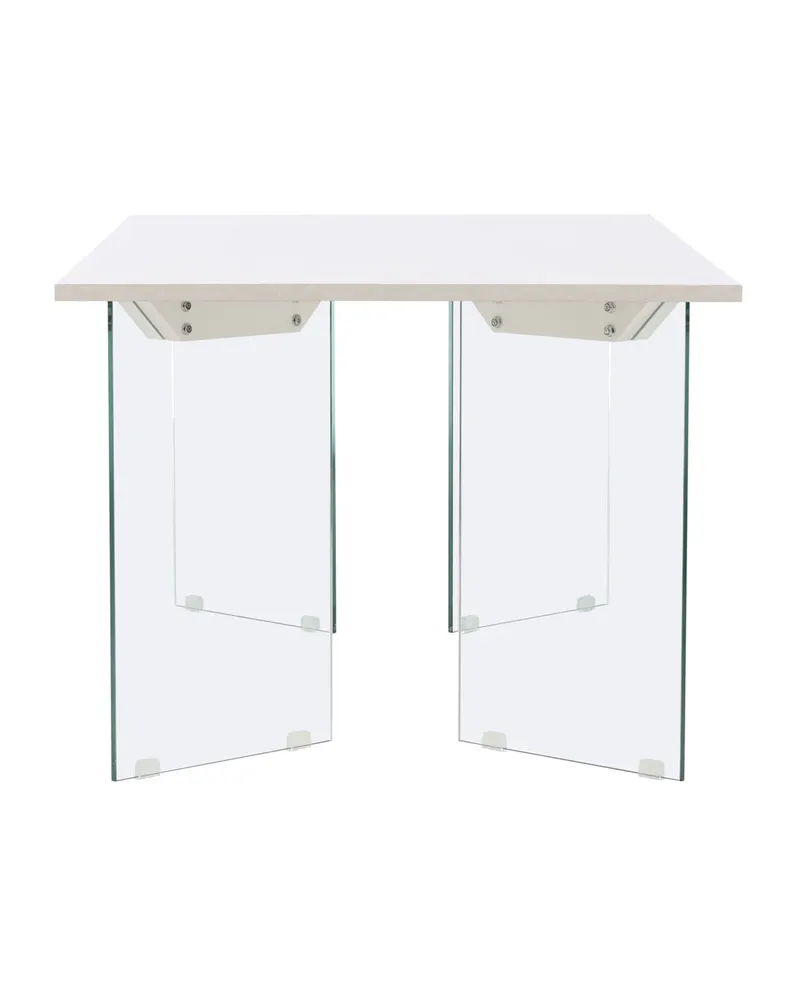 Ester rechteckiger Esstisch 180 × 90 cm mit Glasbeinen, Ansicht 4