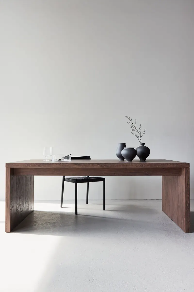Evone rechteckiger Esstisch 200 × 100 cm, im Wohnraum, Ansicht 1