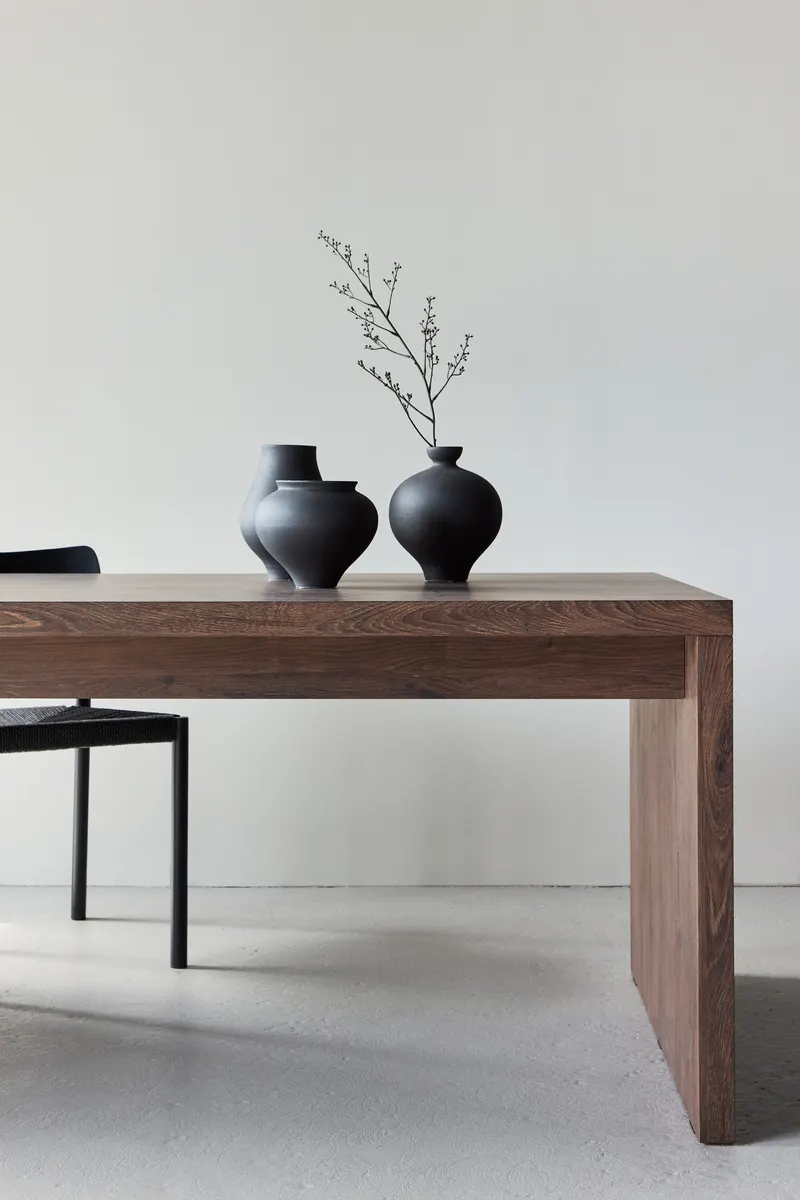 Evone rechteckiger Esstisch 200 × 100 cm, im Wohnraum, Ansicht 3