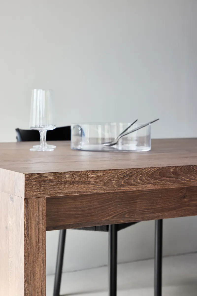 Evone rechteckiger Esstisch 200 × 100 cm, im Wohnraum, Ansicht 4