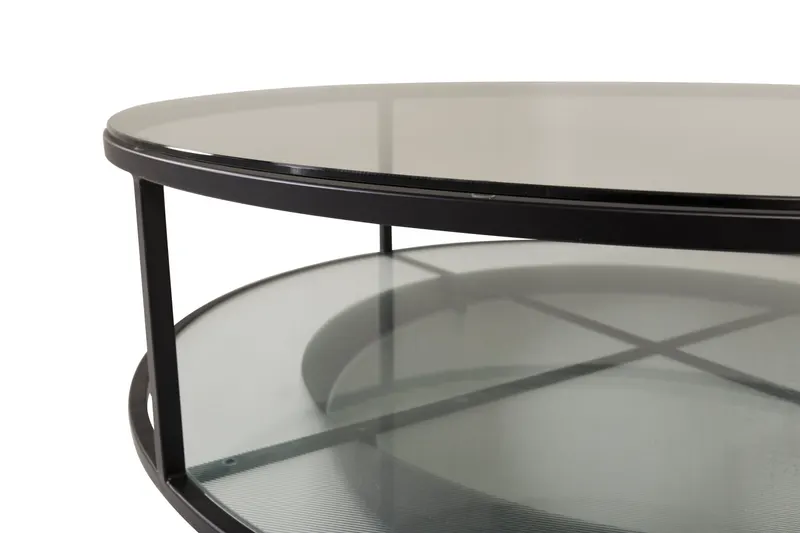 Falsterbo runder Couchtisch aus Glas, Ansicht 4