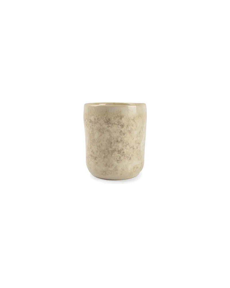 Faro Tasse aus Steinzeug in Beige, stapelbar, 250 ml