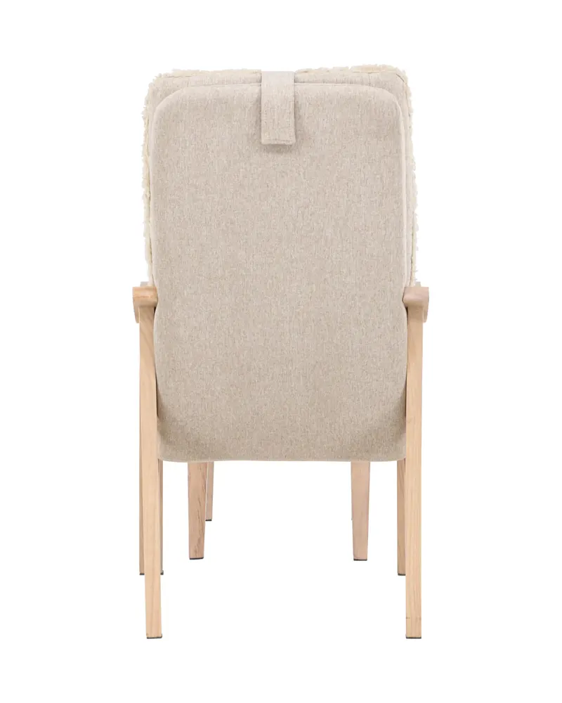 Fårö Loungesessel mit Fußhocker in Braun, Gestell Beige, Ansicht 9