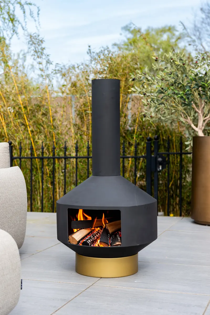 Feuerkorb Quinn, Schwarz von Richmond Interiors, Wohnbeispiel 4, im Wohnraum