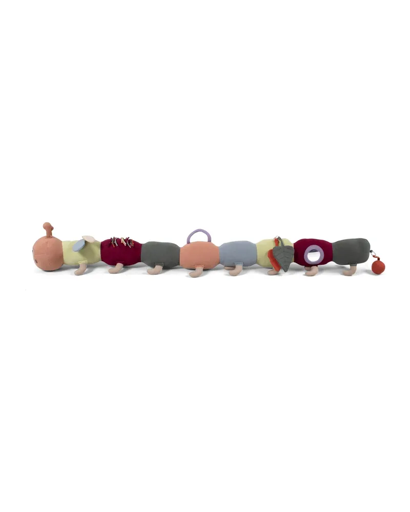 FILIBABBA Activity-Spielzeug Lilli die Raupe aus Bio-Baumwolle, Höhe 12 cm, Breite 12 cm, Ansicht 2