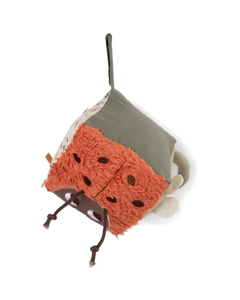 FILIBABBA Aktivitätswürfel Little Wonders, Beige, Blau, Grün, Rot und Weiß, 14 × 14 × 14 cm, Ansicht 3